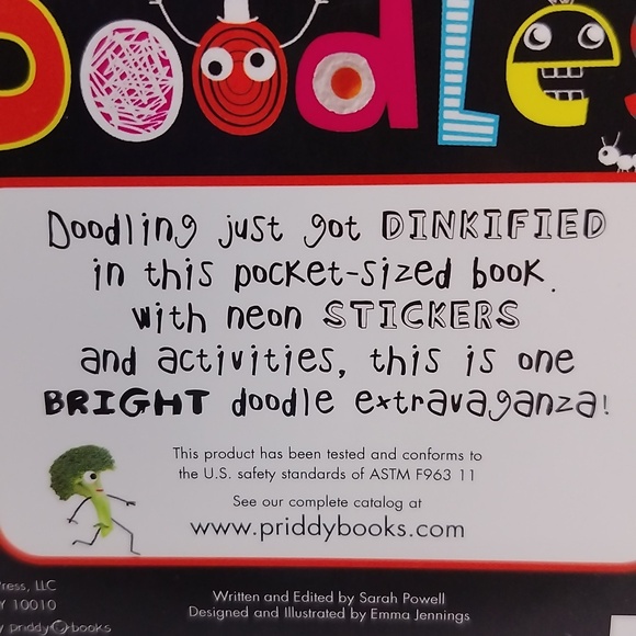 Children's Book Set, Doodle Draw Stickers Paper Crafts Creative DIY Fun Age 6-12 - Picture 6 of 14